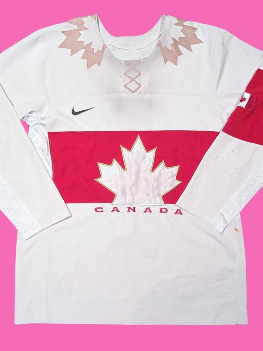 Y2K Nike Official Team Canada Olympics Hockey Jersey Size L